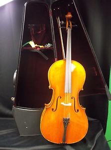 4/4 Y. Chen Workshop Strad Model Cello Outfit, with Hard Case, Bow