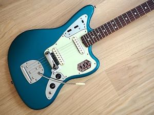 2008 Fender American Vintage Thin Skin '62 Jaguar Guitar Ocean Turquoise w/ohc