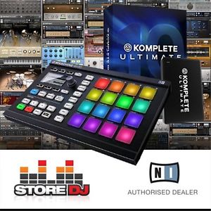Native Instruments Maschine Mikro MK2 w/ Komplete 11 Ultimate Upgrade (Black)