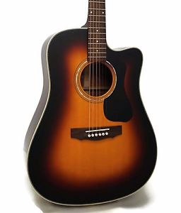 Guild D-140CE Dreadnought Acoustic-Electric Guitar - Sunburst - w/ Case