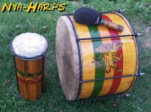 Nyabinghi Heartbeat Starter Set - Jah Rastafari - 2 Drums