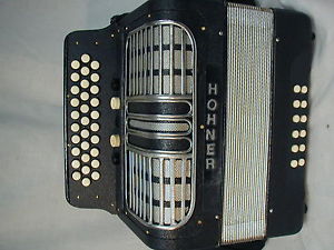 Used Three Row Diatonic Button  Accordion Hohner Corona III R