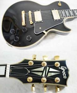 GRECO EGC-550 BLACK Mint Collection Les Paul Custom 90's State Good 　EMS F/S