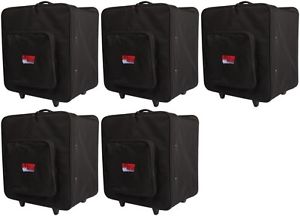 Gator G-PAR 64LED4 - Case Carries 4 Par 64 LED's (5-pack) Value Bundle