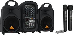 Behringer PPA500BT - 500W 6-Channel Portable PA System + Behringer ULM202-USB