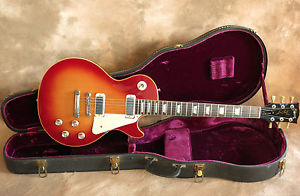 Gibson Vintage 1972 Les Paul Deluxe Electric Guitar Cherry Sunburst w OHSC