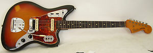 1965 Fender Jaguar 3-Tone Sunburst Electric Guitar with Original Fender Case