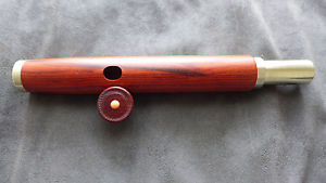 (#407) WOOD / WOODEN ARALIKATTI FLUTE HEADJOINT in very rare CHAKTE KOK
