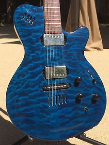 Godin LGX STUNNING QUILTED TOP  w/ Fralin Humbuckers Two Voice with Piezos