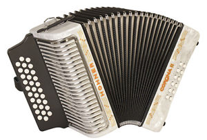 NEW Hohner 3500AW Corona II 3500 Button Accordion White ADG La 31 Button MM