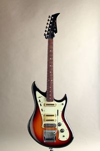 YAMAHA SG-3 Sunburst 1966 guitar w/Hard case/456
