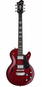 HAGSTROM SUPER SWEDE F ELECTRIC GUITAR – WILD CHERRY TRANSPARENT
