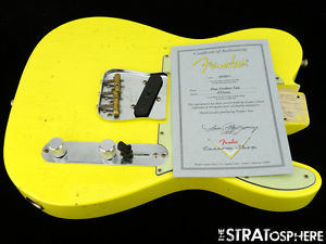 Fender Custom Shop Postmodern Relic Telecaster LOADED BODY Tele Graffiti Yellow