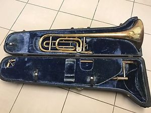 Vintage/rare Bach Stradivarius Model 42 Trombone And Case