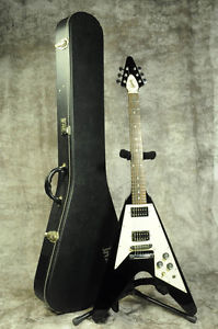 Gibson, FV67 MOD Ebony, Good Condition, Original Hard Case, from JAPAN