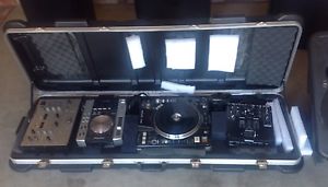 DJ EQUIPMENT Pioneer DJM 300S, CDJ 200, DENON DN-S3700 & DN-X120, With HARD CASE