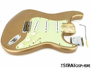 Fender Custom Shop Postmodern Relic Stratocaster LOADED BODY Strat Firemist Gold