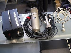 Vintage Neumann U47 Tube Microphone, non-original PSU, Nuvistor, HPRC case