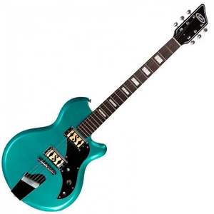 Supro 2020TM Island Series Westbury Electric Guitar - Turquoise Metallic