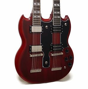 Epiphone G-1275 SG Double Neck 6/12-String Electric Guitar - Cherry