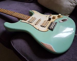 Custom Made MJT Relic Stratocaster, Bareknuckle Pups and D-Lux Guitar Tele Neck