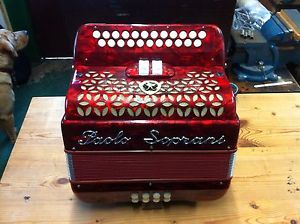 Paolo Soprani Button Accordion. Melodeon.