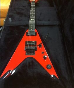 Dean USA Made Custom Razorback V Red/Black - Ex Demo