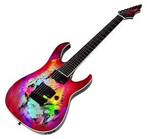 Gladius Seventh Moon * Hologram pink * Stratocaster type 7 string guitar