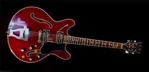 STANDEL MODEL 420-C Vintage Double Cutaway ES Style Guitar.  1967.  Very Rare.