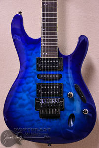 Ibanez S670QM Electric Guitar in Sapphire Blue