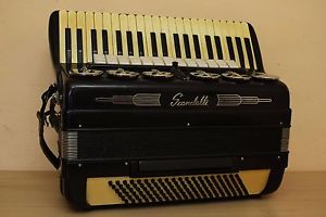 Scandalli Vintage LMMH Accordion 120 bass Polifonico Brevetto Fisarmonica + Case