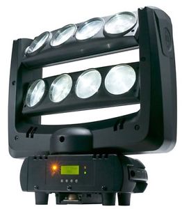 American DJ Crazy 8 x10W Wht LED Moving Head Light - New