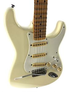 Fender Stratocaster, ‘57, Vintage White, 1984, Scalloped Board, UPGRADES