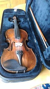 Violin Antique1736 4/4 Stradivarius Style by Friedrich August Glass & Voirin Bow