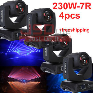 4pcs 230w beam moving head light 7R sharpy Night club stage light DJ christmas