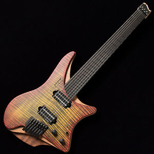 strandberg Sweden Customshop Varberg 7 Red Yellow Burst New  w/ Gigbag