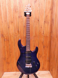 MUSIC MAN LIII BFR HS Blueberry Burst Flame Made in USA with Original Hard Case