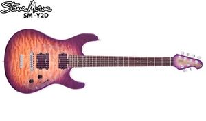 MUSIC MAN STEVE MORSE SM-Y2D - DE-LILA BURST E-GITARRE