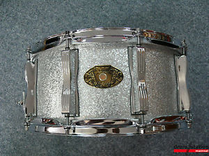 Ludwig USA Classic Maple 100th Anniversary Snaredrum in "Silver Sparkle"