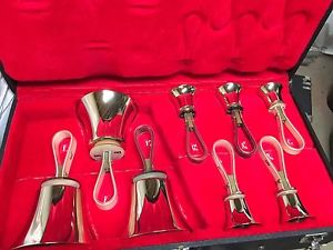 Malmark 3rd Octave Handbells-12 bells-Great Condition-C4 to F#4 and G#6 to C7