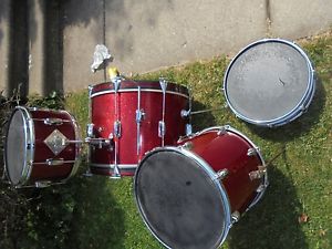 Slingerland 1966 Red Sparkle 3pc plus chrome snare