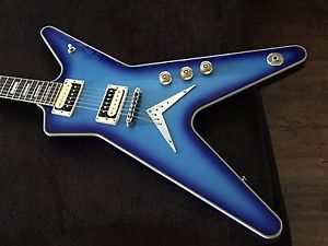 Dean Guitar ML 79 Custom Reissue In Rare Blueburst 2008 Block Inlays Exc Cond.
