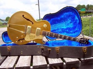 1958 Gibson ES-295 Hollw Body Electric Serial Number A27969 Pro Refin All Gold