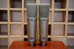 2X Neumann U89 Microphones plus shockmounts & wooden cases.