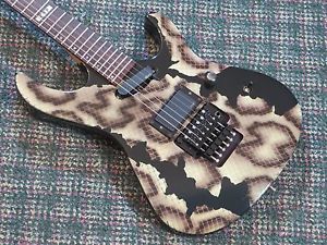 Vintage ESP Japan Maverick Guitar! RARE Snakeskin! MIJ! w/hardshell case
