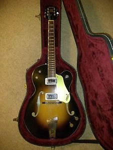 VINTAGE! 1965 Gretsch 6117 Double Anniversary Hollow Body Electric in Sunburst
