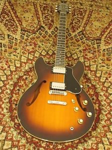 YAMAHA SA1200S "MIJ", 1981, VG. condition Japanese vintage semi-hollow body