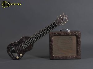1950´s Magnatone Lapsteel + Matching Amp  - Black Pearloid  (Made in USA)