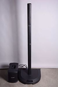 Verticle speaker array with bass module