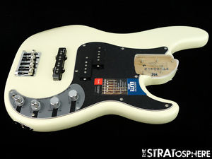LOADED 2017 Fender American Elite P BASS BODY Precision American Olympic White